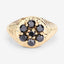 0.91 Carat Black Diamond Sterling Silver Engagement Ring