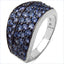 1.68 Carat Genuine Tanzanite Sterling Silver Engagement Ring