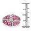 14K Yellow Gold Plated Ruby Cluster Ring in Sterling Silver