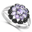 1.18 Carat Genuine Tanzanite & Black Spinel Sterling Silver Ring