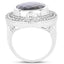 7.00 Carat Genuine Labradorite Sterling Silver Ring