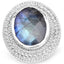 7.00 Carat Genuine Labradorite Sterling Silver Ring