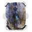 17.17 Carat Genuine Labradorite and White Topaz Sterling Silver Ring