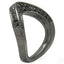Bague de fiançailles en argent sterling avec diamant noir véritable de 1,02 carat