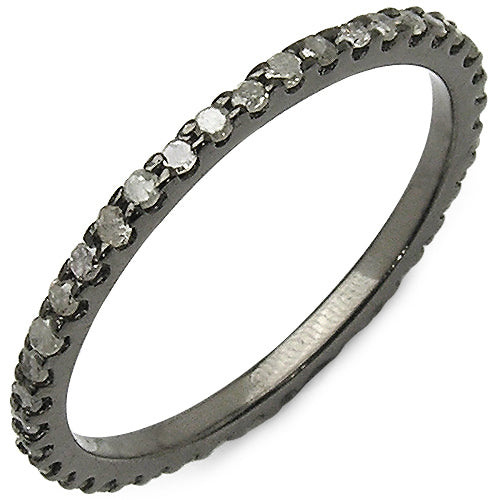0.60 Carat Genuine TLB Diamond .925 Sterling Silver Engagement Ring