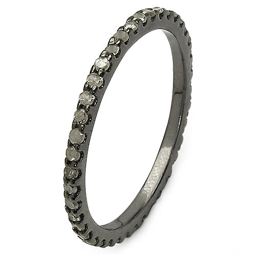 0.60 Carat Genuine TLB Diamond .925 Sterling Silver Engagement Ring