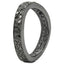1.11 Carat Genuine Black Diamond Sterling Silver Engagement Ring