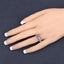 1.63 Carat Genuine Tanzanite Sterling Silver Engagement Ring