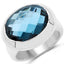 10.25 Carat London Blue Topaz Sterling Silver Ring