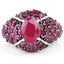 5.15 Carat Genuine Ruby & Sterling Silver Engagement Ring