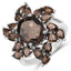 5.69 Carat Genuine Smoky Quartz Sterling Silver Ring
