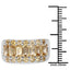 3.08 Carat Genuine Citrine Sterling Silver Engagement Ring
