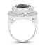 7.90 Carat Genuine Smoky Quartz Sterling Silver Ring