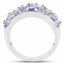 Anillo de Compromiso de Plata Esterlina con Tanzanita de 2.52 Quilates