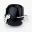21.04 Carat Black Onyx & White Topaz Sterling Silver Ring