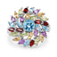 Bague de fiançailles en argent sterling .925 de 3,70 carats avec pierres multiples