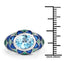 3.25 Carat Swiss Blue Topaz Sterling Silver Engagement Ring