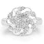 Bague en Argent Sterling Plaquée Or Jaune 14K avec Diamants de 0,28 Carat