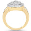 Anillo de Compromiso de Diamante Bañado en Oro Amarillo de 14K