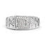 14K White Gold Plated 0.21 Carat Genuine Diamond Ring