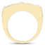 Bague en Argent Sterling Plaquée Or Jaune 14K avec Diamant Blanc de 0,25 Carat