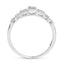 14K White Gold Plated 0.26 Carat Genuine Diamond Ring