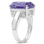 Anillo de Plata Esterlina con Amatista Genuina de 6.10 Quilates
