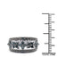 Bague de fiançailles en argent sterling avec diamant bleu véritable de 0,62 carat