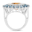 Bague en Citrine et Topaze Bleue de Londres de 7,54 Carats
