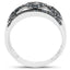 Bague de fiançailles en argent sterling avec diamant bleu véritable de 0,32 carat