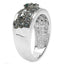 0.27 Carat Genuine Blue Diamond Sterling Silver Engagement Ring