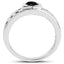 0.56 Carat Genuine Black Diamond Sterling Silver Ring