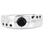 0.56 Carat Genuine Black Diamond Sterling Silver Ring