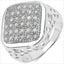 0.54 Carat Genuine White Diamond Sterling Silver Engagement Ring