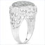 0.54 Carat Genuine White Diamond Sterling Silver Engagement Ring
