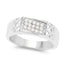 0.23 Carat Genuine White Diamond Sterling Silver Engagement Ring