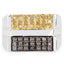 Bague en diamant champagne et jaune de 0,63 carat en argent sterling