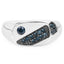 Bague de fiançailles en argent sterling avec diamant bleu véritable de 0,31 carat