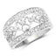 Bague de fiançailles en argent sterling avec diamant blanc de 0,31 carat