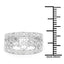 Bague de fiançailles en argent sterling avec diamant blanc de 0,31 carat