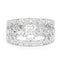 Bague de fiançailles en argent sterling avec diamant blanc de 0,31 carat