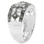 Bague de fiançailles en argent sterling avec diamant bleu véritable de 0,29 carat
