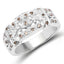 0.32 Carat Genuine Champagne Diamond Sterling Silver Ring