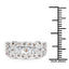 0.32 Carat Genuine Champagne Diamond Sterling Silver Ring
