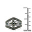 Anillo de Compromiso de Plata Esterlina con Diamante Azul Genuino de 0.47 Quilates