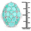 Bague de fiançailles en argent sterling avec émeraude véritable de 5,48 carats