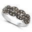 Anillo de Plata Esterlina con Diamante Champagne de 0.31 Quilates