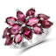 Anillo de Compromiso de Plata Esterlina con Rodolita de 7.80 Quilates