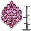 11.50 Carat Genuine Rhodolite Sterling Silver Engagement Ring