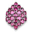 11.50 Carat Genuine Rhodolite Sterling Silver Engagement Ring